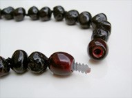 Plastic clasp will be in a matching colour to the amber beads - A Life in Harmony Amber